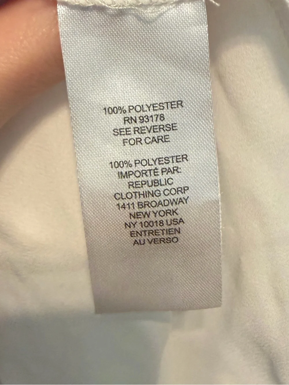 T Tahari White Ruffle Sleeve Blouse - Picture 3 of 5
